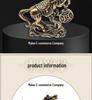 Handmade Brass Chinese Zodiac Horse Figurine: Bring Wealth & Prosperity - Small Home Ornament & Tea Pet Gift