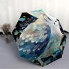 1pc Owl Fantasy Fashionable Automatic Opening/Closing Folding Umbrella with 8 Bones, Windproof Portable, Daily Use59