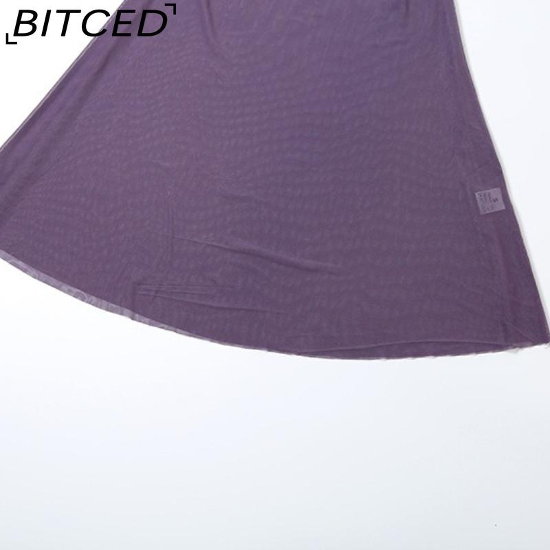 BITCED Fall/Winter Women's Solid-Color Slim-Fit Streetwear Off-the-Shoulder Strapless Dress