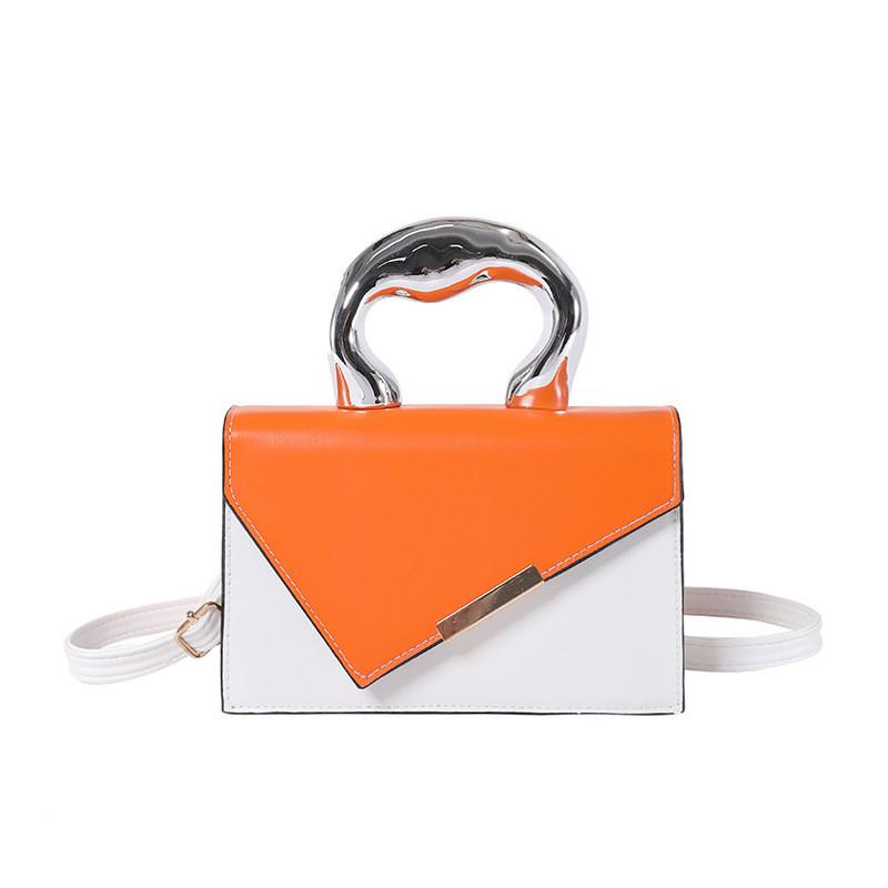 Chic Urban Minimalist Pu Handheld And Crossbody Bag With Lock Closure For Women