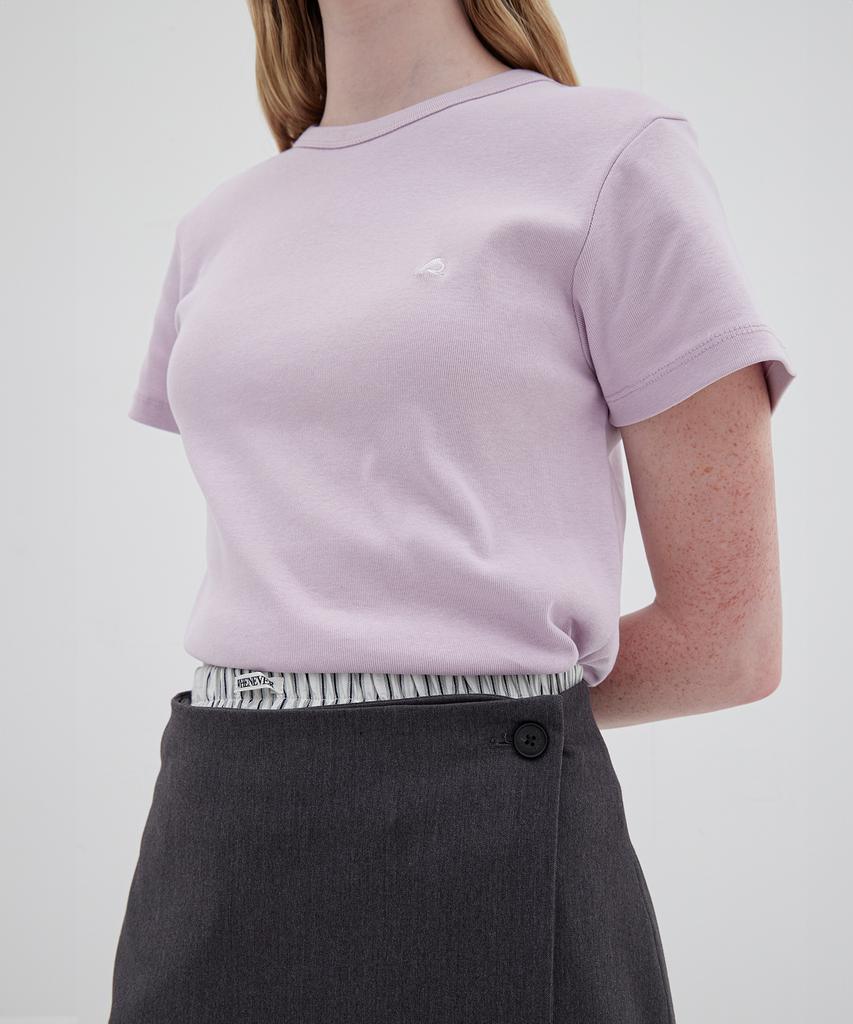 Leuba De Base Cotton T-Shirt - Lilac