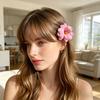 Women Hairpin Artificial Flower Decor Side Bang Hair Clip Daily Wear Party Gatherings Hairstyles Hair Decoration