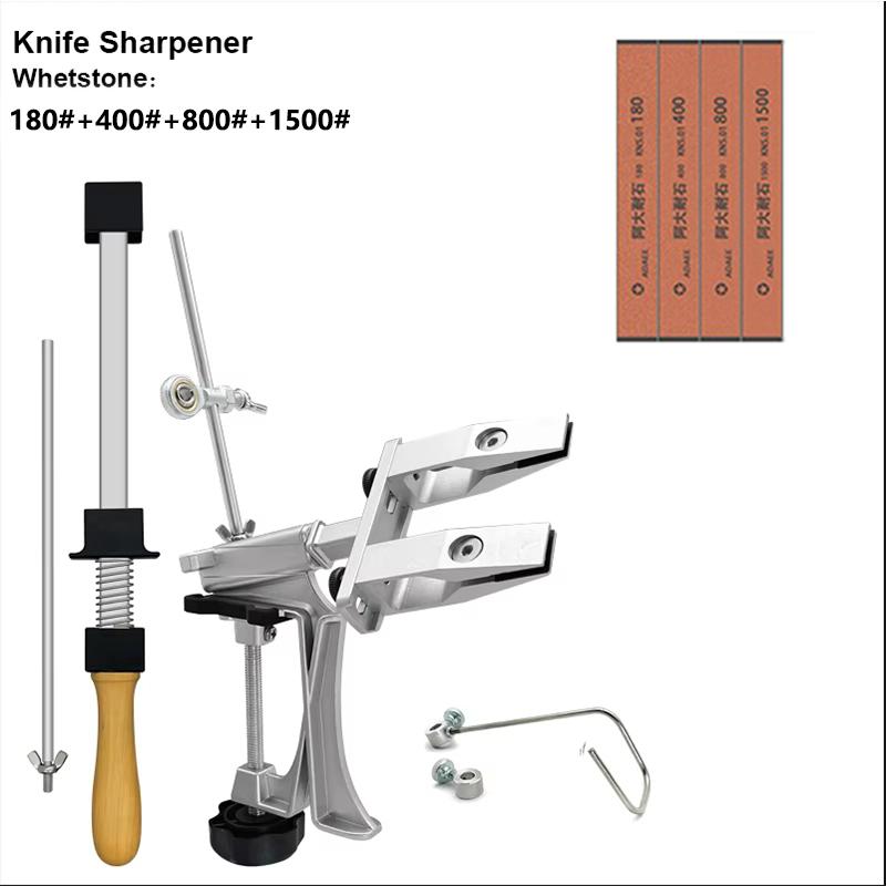 Profesionální ostřič nožů Slitina hliníku Ostřič s pevným úhlem Diamantový kámen Brusný kámen Kuchyňské nářadí Ostřící stroj Nože