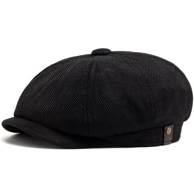 Nowe Vintage Czapki Gazeciarza Letni Lniany Beret Mężczyźni Kobiety Moda Retro Luksusowy Daszek Hip Hop Casualowa Czapka Codzienne Noszenie Unisex