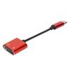 2 in 1 Headphone Adapter Type C to 3.5mm Port Charging Port   Portable Earphone Converter