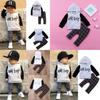 Stylish 2pcs Toddler Baby Boys Oh Boy Outfits Hoodies Pants Leggings