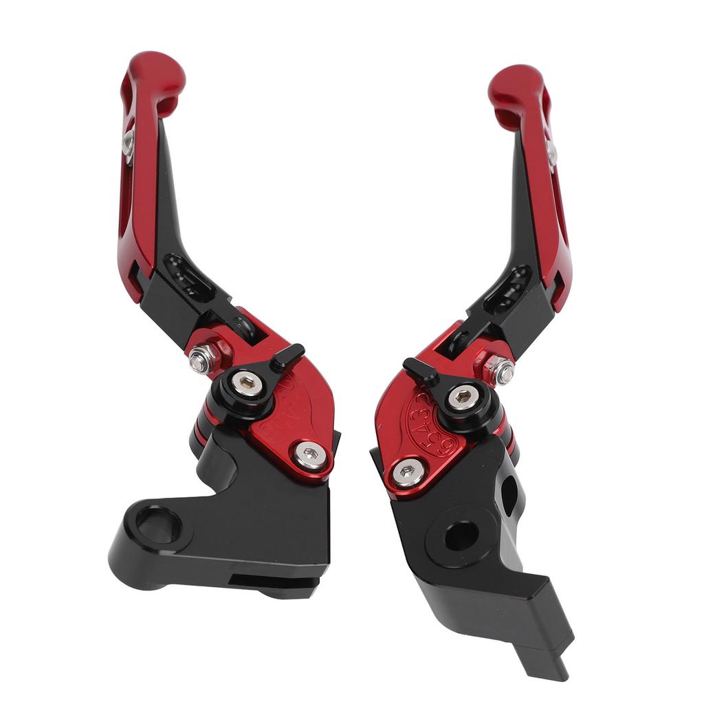 Motorcycle Folding Clutch Levers CNC 6061 Aluminum Alloy Clutch Brake Lever for YZF R1 R6 R6S Red