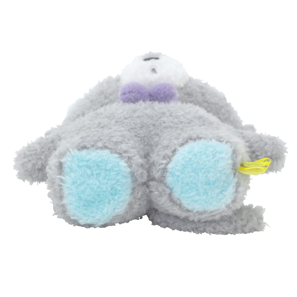 SunLemon Fluffy Watton Wolf Plush Toy, Gray, Small, 13 x 15 x 11 cm, Animal, P-8122