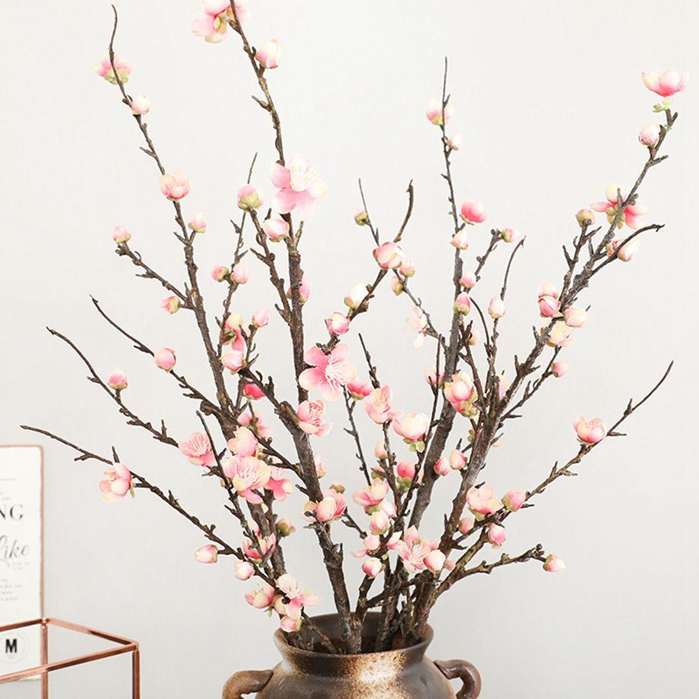 Bouquet 54cm Wedding Decoration Home Decor Decorative for Party Plum Branch Plum Bossom Artificial Flowers Fake Flower