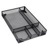 Desk Drawer Organizer Tray with 5 Dividers Anti Slip Pads Stationery Pen Pencil Drawer Organizer for Office Supplies