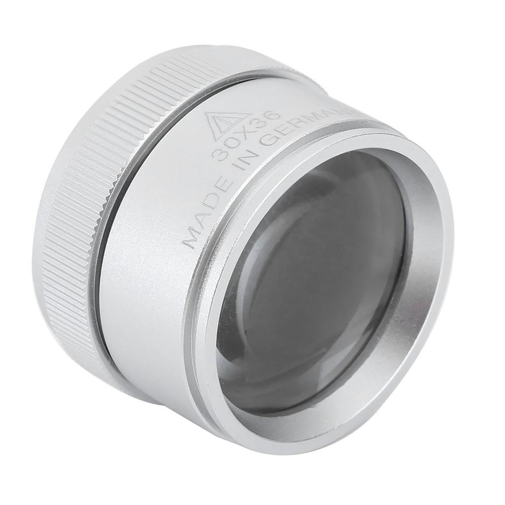 30X Magnifying Glass Handheld Portable Magnifier for Jewelry Coins IdentificationSilver