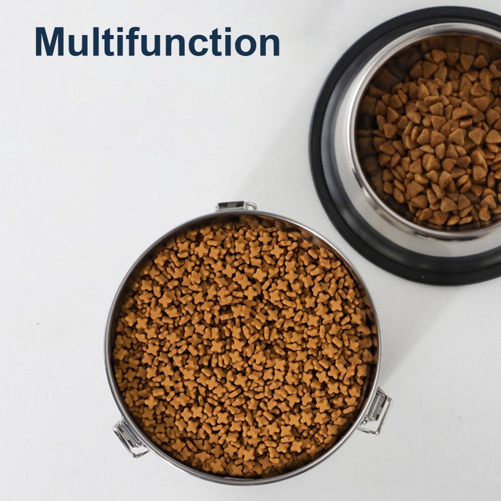 Food Preservation Container Durable Food Storage Jar Stainless Steel Airtight Food Storage Container for Pet Treats for Cereal