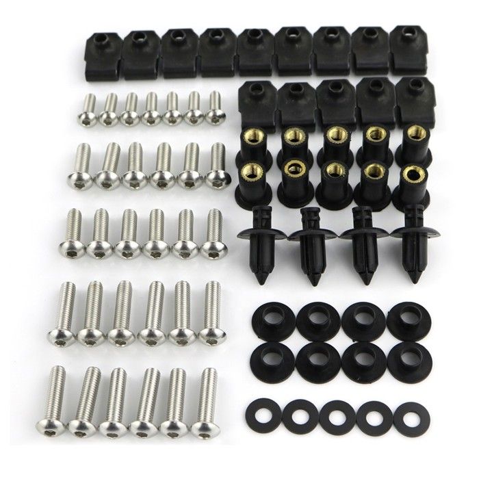 Jeu de vis de carénage en inox for Ducati 848 08-10 vis carrosserie