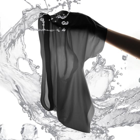 Men Boxer Underwear Elastic Mid-rise Tight Cut High Elasticity Shorts Briefs Solid Color U-Convex Ice Silk Panties