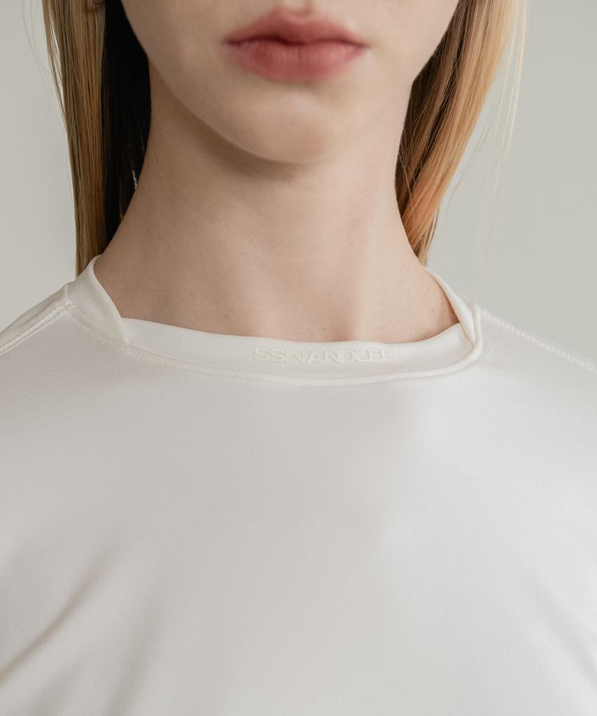 SSIN AND LEE (W) Active Long Sleeve Jersey Top Ivory