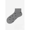 Solid-color Dotted Vertical Stripes Solid-color Casual Short Socks, Cotton Socks, Mesh Breathable Thin Spring and Summer Socks