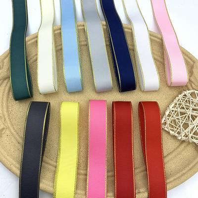 2.5 Hot Sale High Quality Double Phnom Edge Threaded Ribbon, Bow Ribbon Packaging Decorative Bar Ribbon