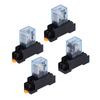 Coil Power Relays Indicator Light Terminal Socket Electromagnetic Relays Automatically Adjustable for Motors Industrial Relays