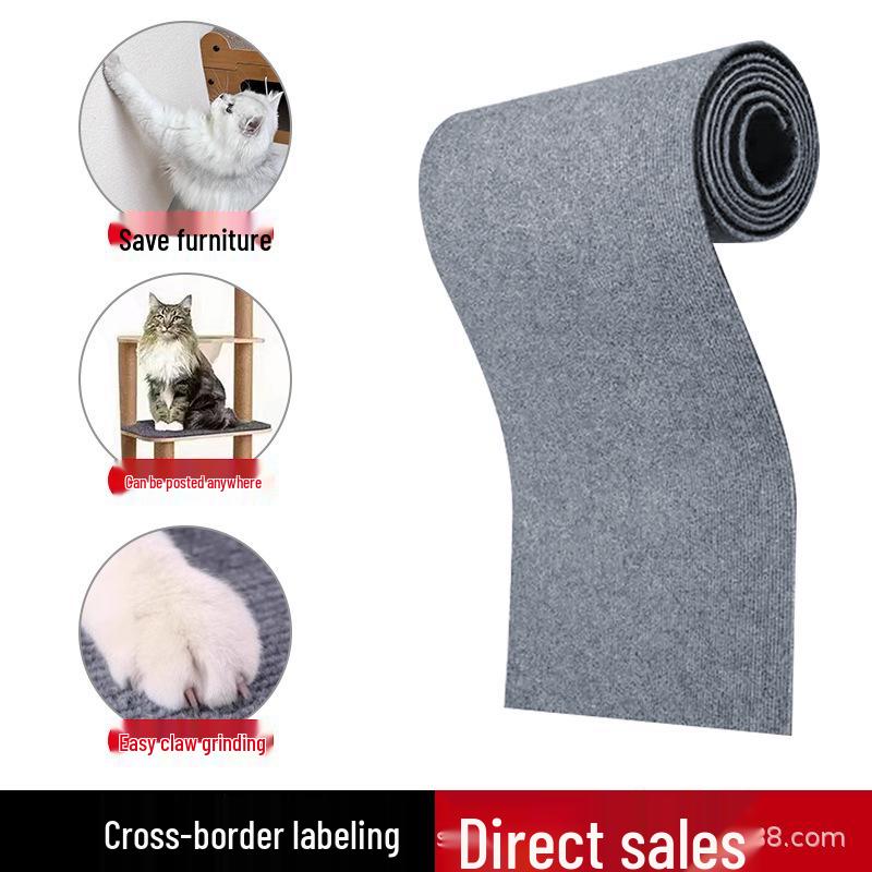 Selbstklebende Sisal Katzenkratzmatte: Wand- & Sofaschutz, Langlebig, Schuppenfreies Kratzpad.