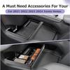 For 2025 2025 2025 2025 Toyota Sienna Center Console Bottom Organizer Floor Compartment Storage Box ABS Accessories Insert Box
