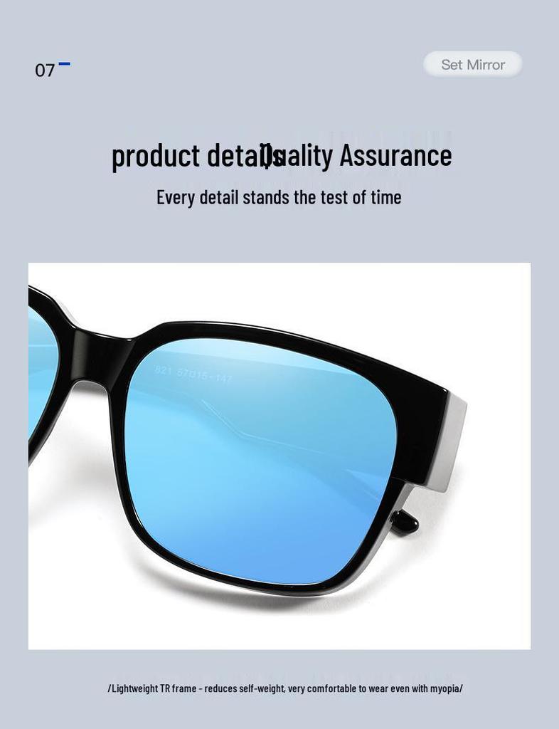 High-End Polarized Sunglasses Set: Men's Night Vision & Women's Anti-Blue Light Glasses