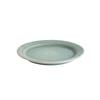 Shigaraki Ware by Meizan, TEIBAN WARE Rim Plate, Medium, 18cm Diameter, Microwave and Dishwasher Safe (light Celadon)