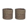 Panier - Mica Decorations - Atlantic - Marron - Osier - 16 X 16 Cm