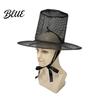 Light Burden-free Hat Vintage Korean Gat Hat Black Mesh Wide Brim Joseon Dynasty High-quality Costume Prop Scholar with Neck Strap Halloween Cosplay