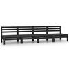 VidaXL Bois de Pin Massif Salon de Jardin 4 pcs Mobilier de Patio Mobilier de Jardin Meubles d'Extérieur Ensemble de Meubles 3082486