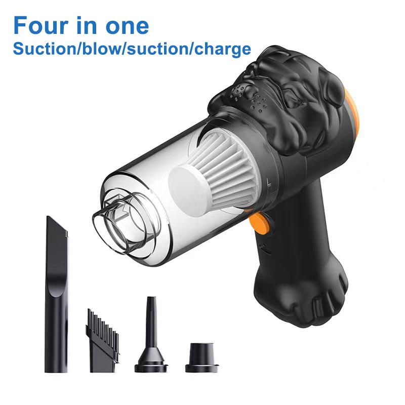 

6000 Па портативный автомобильный пылесос, портативная мощная машина для уборки, автоматический домашний перезаряжаемый беспроводной пылесос для чистки шерсти домашних животных