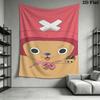 One Piece Straw Hat Pirates Wall Tapestry Aesthetic Wall Hanging Printed Fabric Blanket Decorative Tapestries For Bedroom Living Room Home Decor