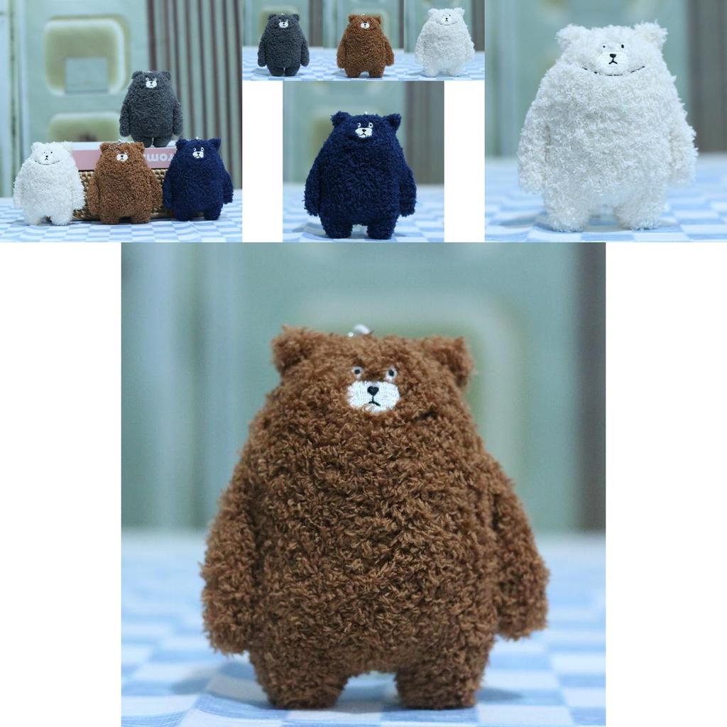 Charmantes Cartoon-Bären-Stofftier-Schlüsselanhänger Entzückender Schlüsselanhänger für Taschen und Accessoires