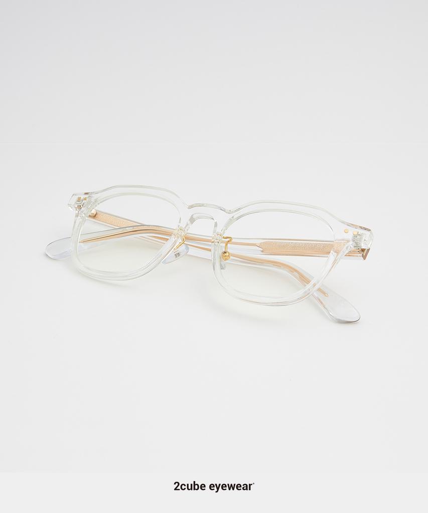 Tukyubeu 2Dot Square Eyewear(Clear)