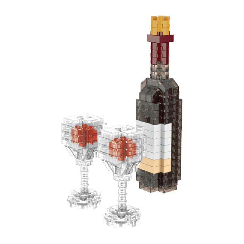 

Мини-строительные блоки, еда, фаст-фуд, 3D модель, кирпичи, сделай сам, бургер, картофель фри, вино, миниатюрная головоломка из частиц, детская сборка, игрушки, подарки