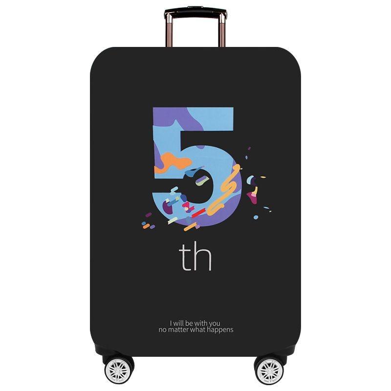 Luggage Case Thin Protective Cover Cartoon Pattern Trolley Travel Leather Box