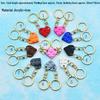 Colorful Detachable Heart Keychain Pendant Gift
