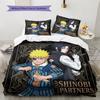 Sada povlečení s motivem Naruto Přikrývka Povlak na přikrývku Povlak na polštář Domácí Dárek k narozeninám(1 * povlak na peřinu + 2 * povlak na polštář, bez jádra)