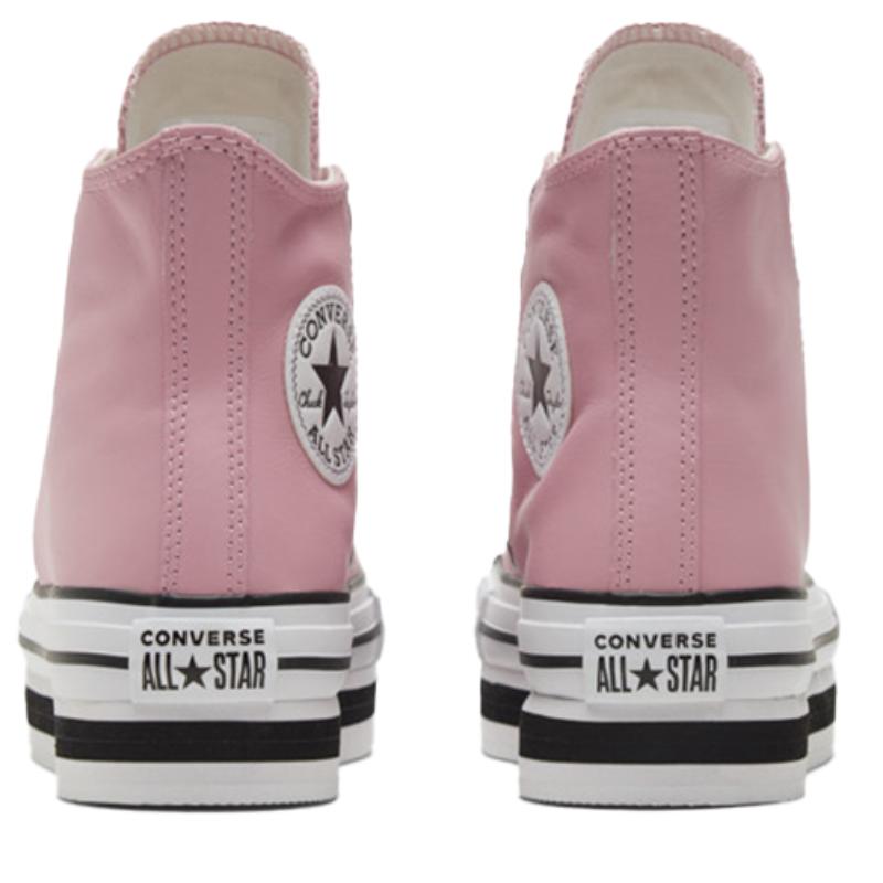 Converse All Star Chuck Taylor Round Toe Lace-up Breathable Lightweight High Top Canvas Women's Pink White