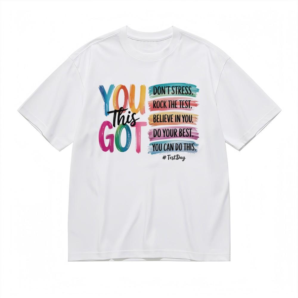 

Women s Fashion Trend Classic T-Shirt YOU CAN DO THIS Motivational Printed Tee 4XL