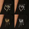 Dekoration Imitation Perlen Quaste Kette Metall Brosche Koreanische Metall Herz Brosche für Damen Herren Anstecknadel Stoff Schmuck Zubehör