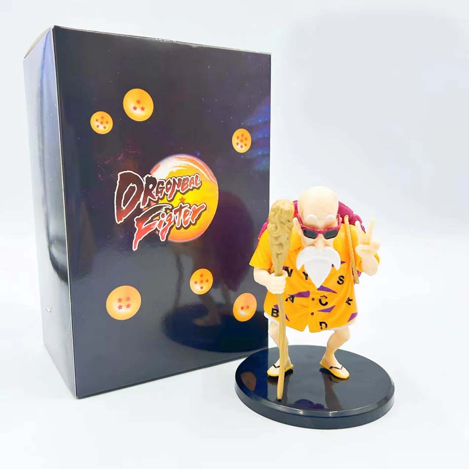 Dragon Ball Z Anime Figure Biye gesture lecherous Master Roshi Kame Sennin PVC Collection Decoration Action Figurine Toy Gift