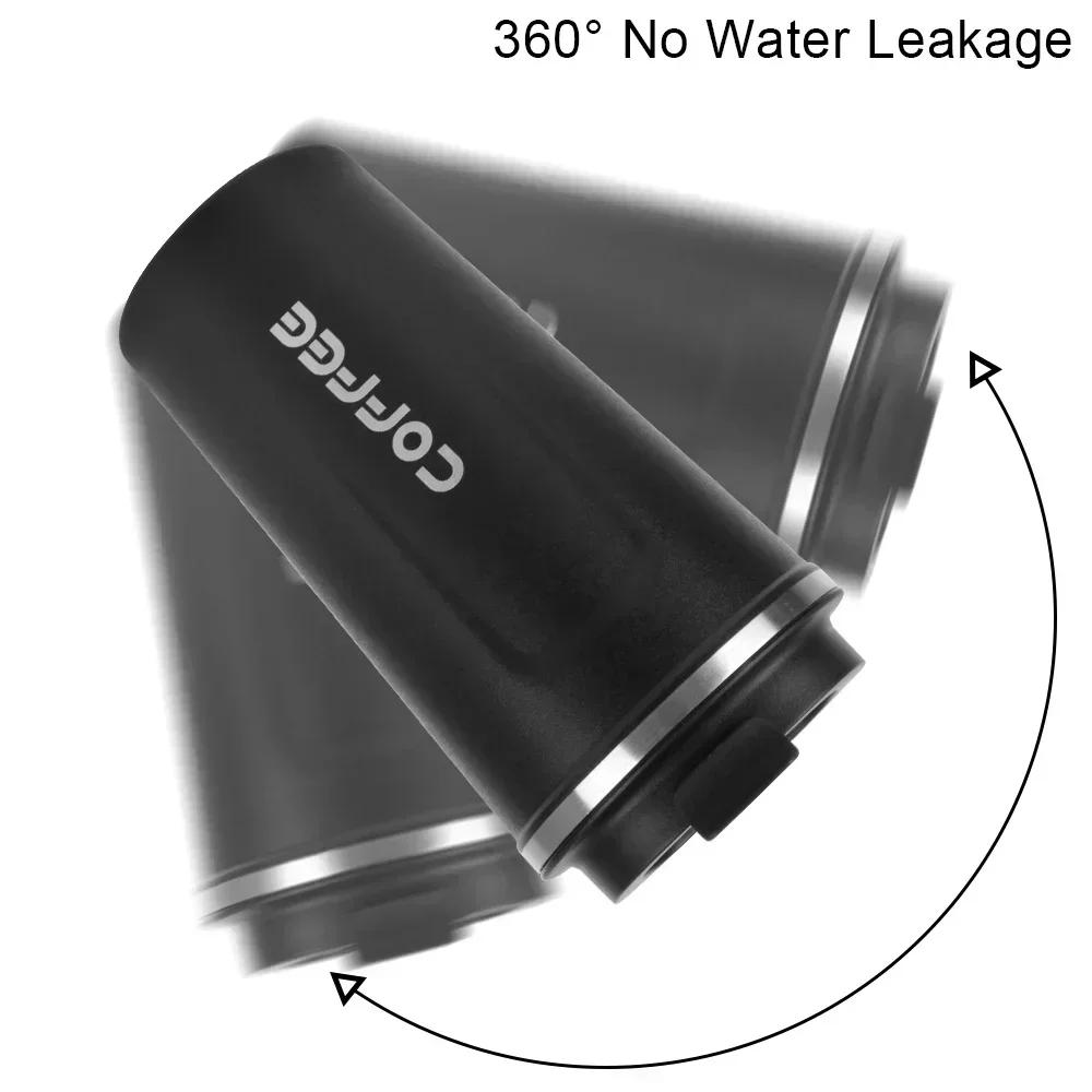 Hot 380/510ML Thermo Cafe Leak_Proof Travel Thermo Cup Double Stainless Steel for Tea Water Coffee Coffee Mug Car Thermos Mug HW