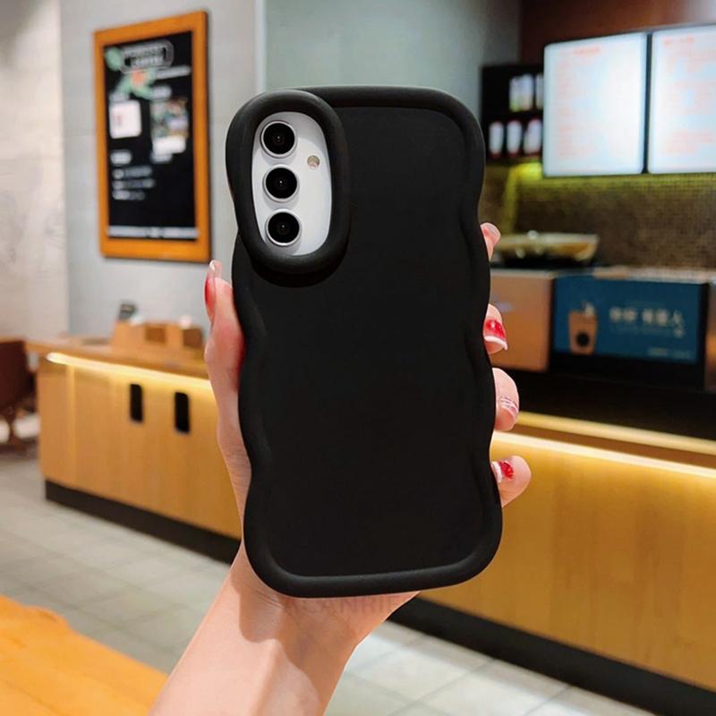 

A 15 25 35 55 14 54 Cute Candy Wavy Silicone Case For Samsung Galaxy A15 A25 A35 A55 A14 A24 A34 A54 5g A05s Soft Back Cover S24 S24 Ultra