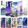 Anime Aesthetic Scenery Phone Case For Samsung Galaxy S26 Ultra S23 S24 S25 Edge S20 FE S21 S22 Plus Soft Print Shell Cover Fund