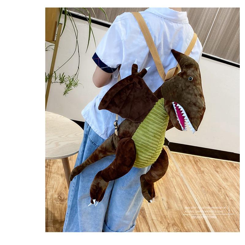 Korejský kreslený roztomilý módní sestřih Dinosauří rodinný batoh