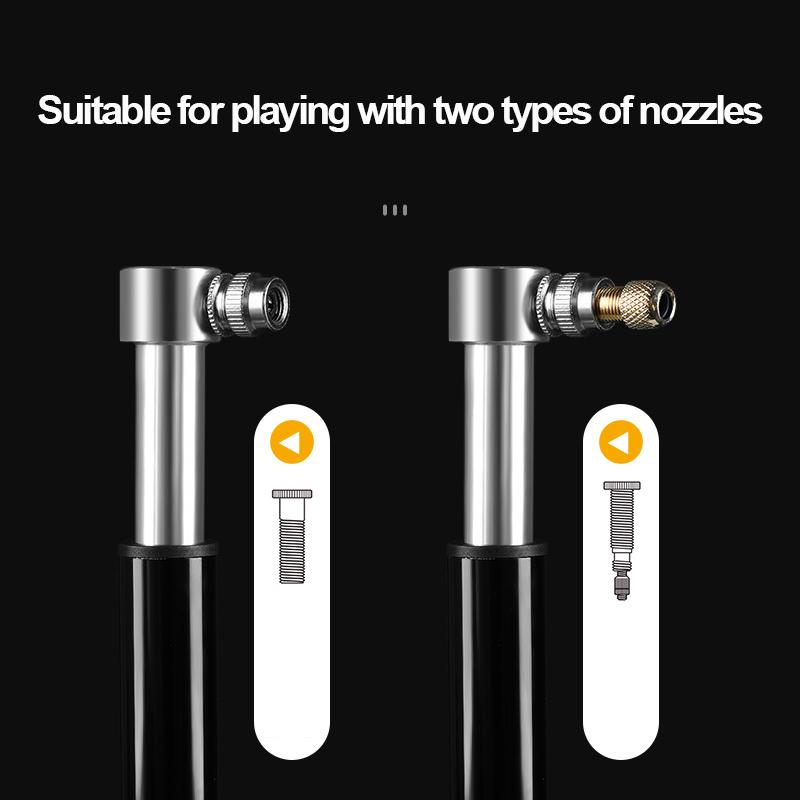 Mini Bike Pump Schrader Presta Valve Mtb Road Cycling Pump Aluminum Alloy Bicycle Hand Air Pump Tire Inflator Accessories