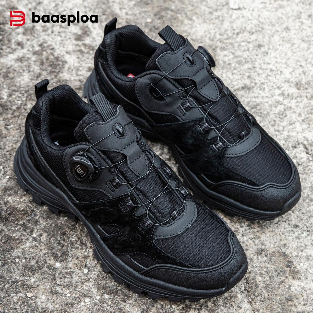 Men's Hiking Boots Outdoor Shoes Swivel Buckle Non-slip Lightweight Hiking Shoes Men's Non-slip Sports Shoes Breathable Cross-country Running Shoes