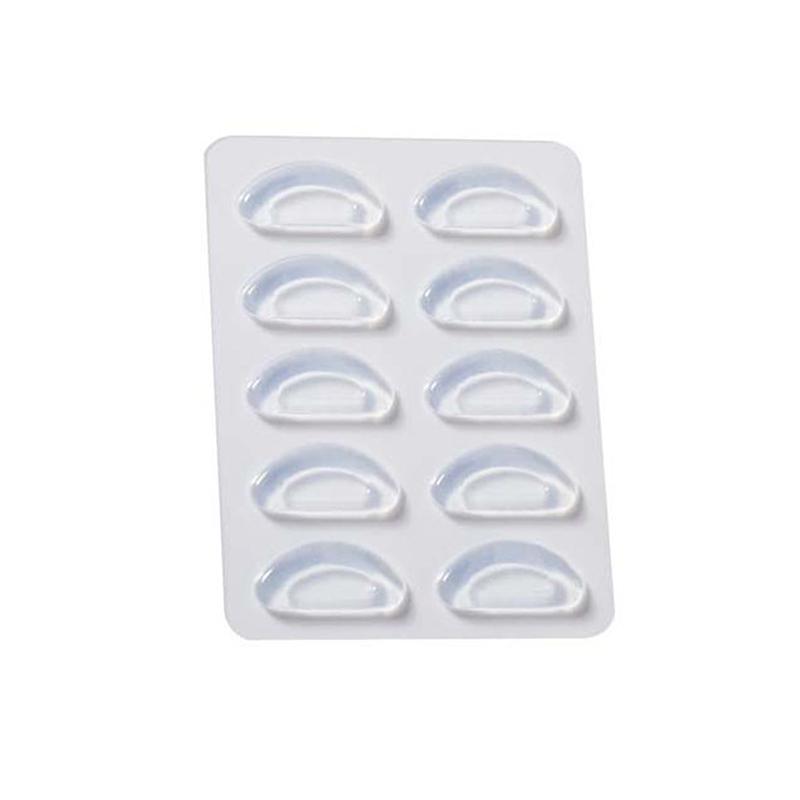 5pairs Eyeglasses Anti Slip Nose Pads Soft Silicone Adhesive Glasses Nose Pads For Plastic Frame Glasses Sunglasses(Black/White)