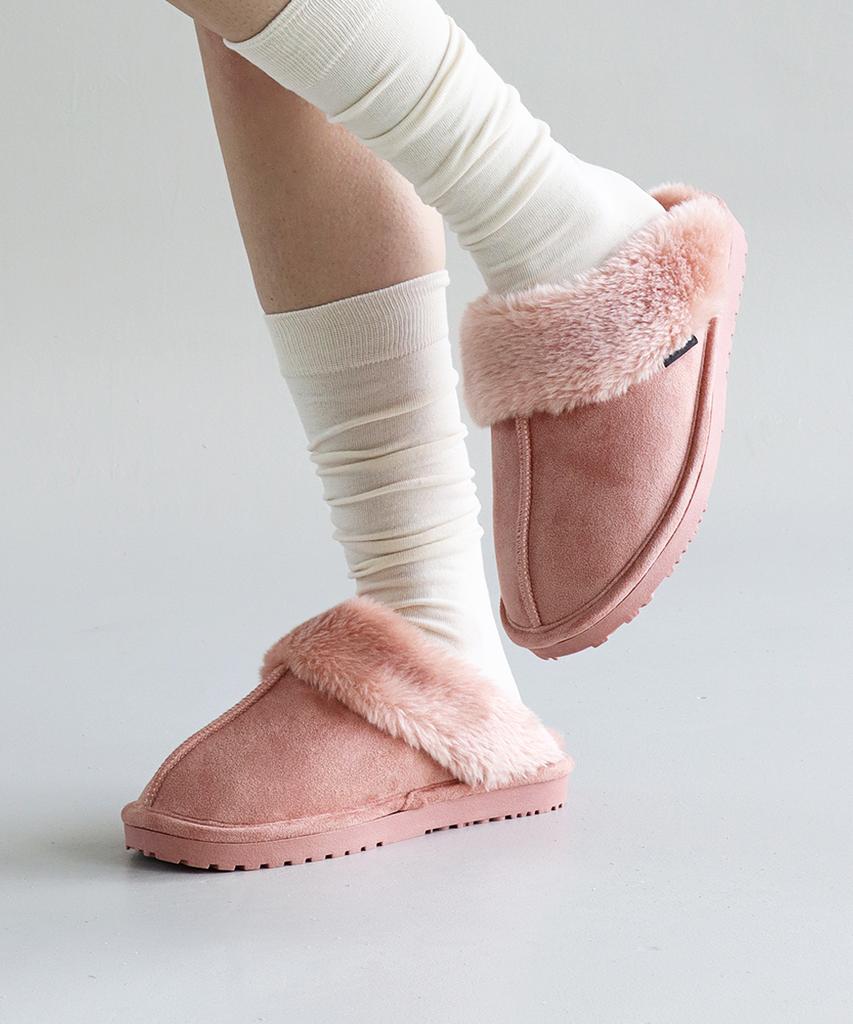 Mogaus [2-Pack] Basic Fur Slippers
