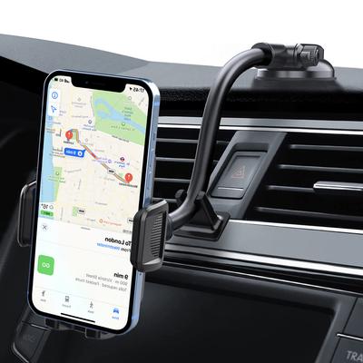 ML201 Esnek Boyunlu Araç Telefon Tutucu Vantuzlu Ön Cam Telefon Montajı Esnek Uzun Kol ile